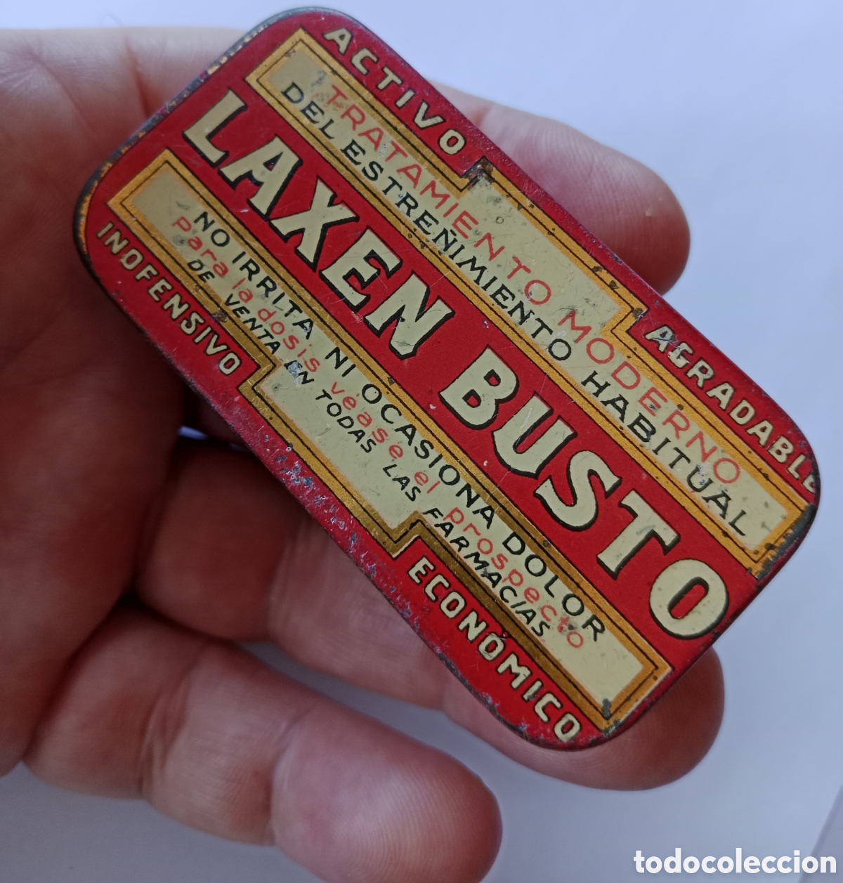 Cajas y cajitas met&aacute;licas: LAXEN BUSTO . CAJA DE HOJALATA