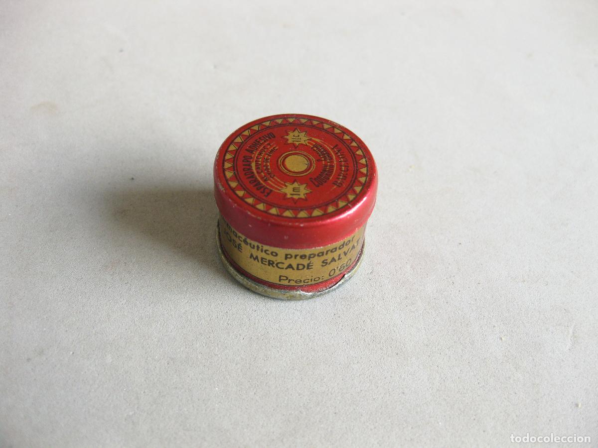 Cajas y cajitas met&aacute;licas: ANTIGUA CAJA DE LATA LITOGRAFIADA DE ESPARADRAPO ADHESIVO. JOSE MERCAD&Eacute; SALVAT. FARMACIA