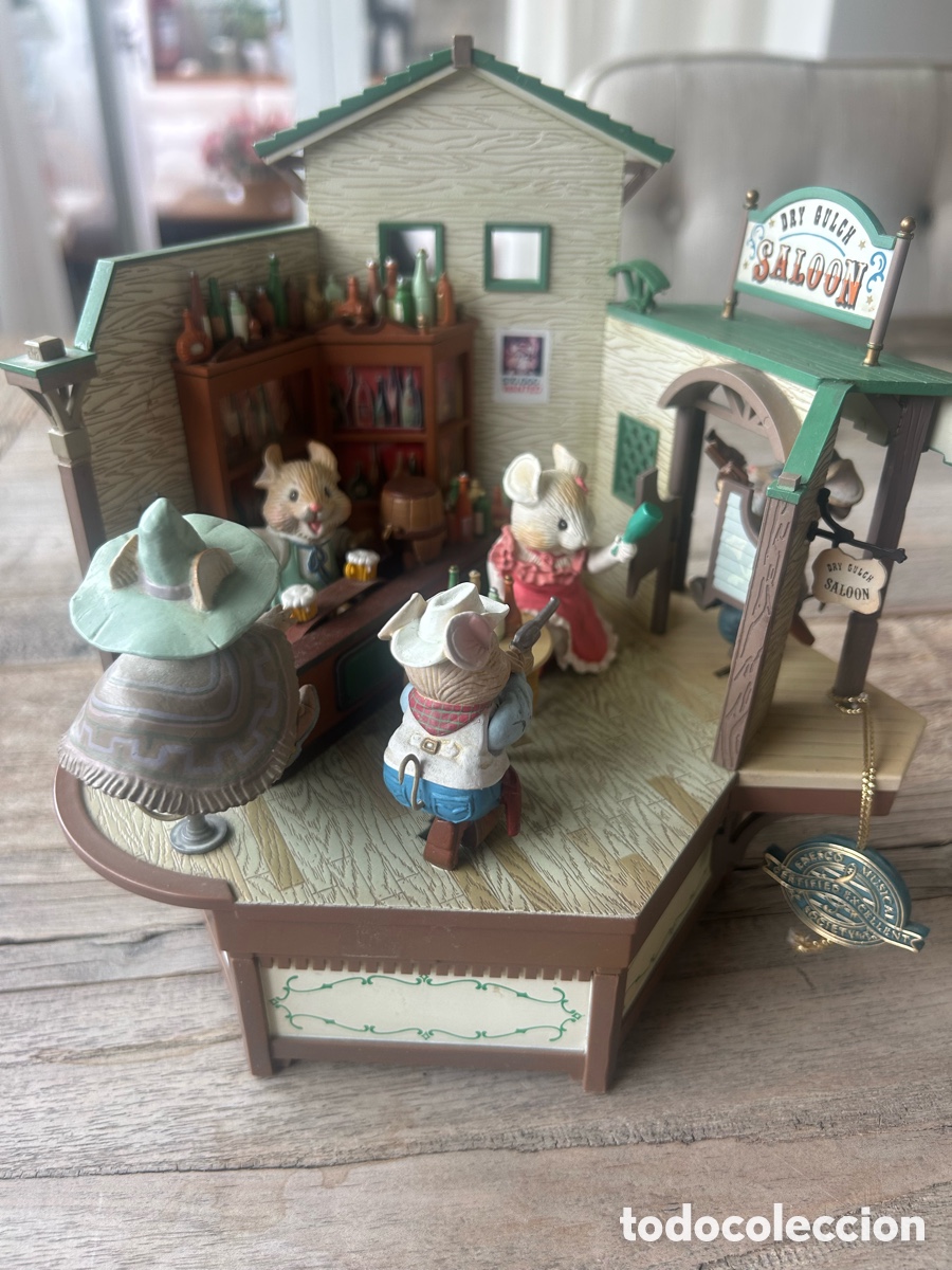 Cajas y cajitas met&aacute;licas: Caja de m&uacute;sica Enesco Mice Music Box Dry Gulch