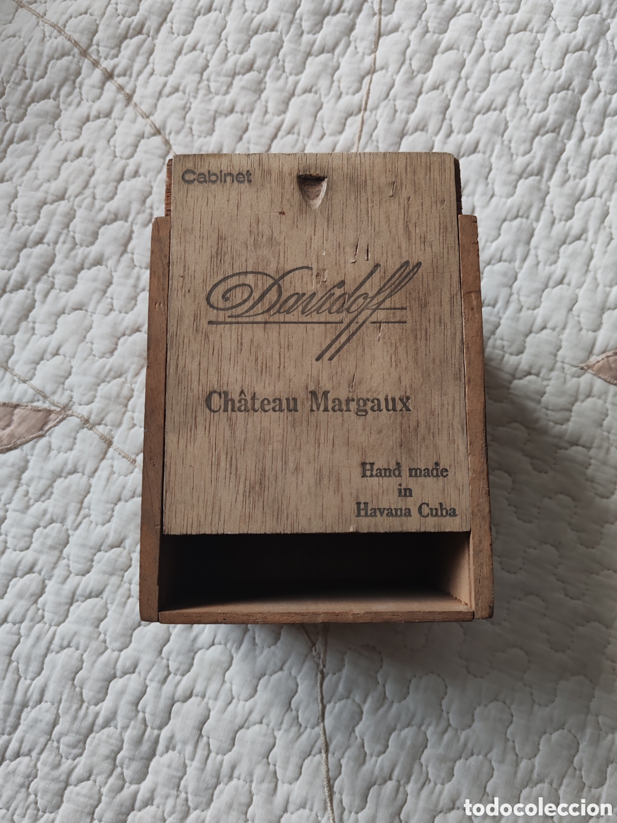 Cajas y cajitas met&aacute;licas: CAJA DE PUROS VAC&Iacute;A DAVIDOFF CH&Acirc;TEAU MARGAUX ORIGINAL MADERAHAVANA CUBA