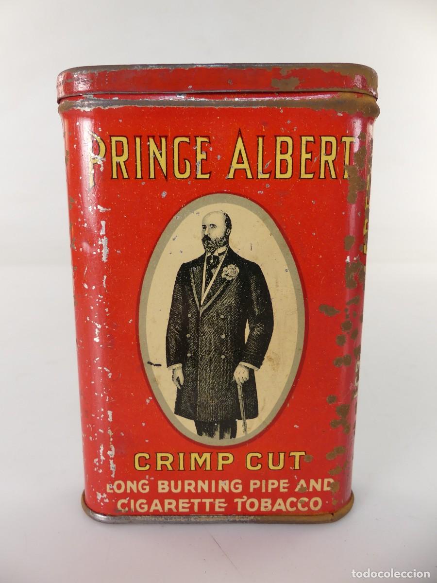 Cajas y cajitas met&aacute;licas: ANTIGUA CAJA DE METAL LATA HOJALATA DE CIGARRILLOS TABACO PRINCE ALBERT