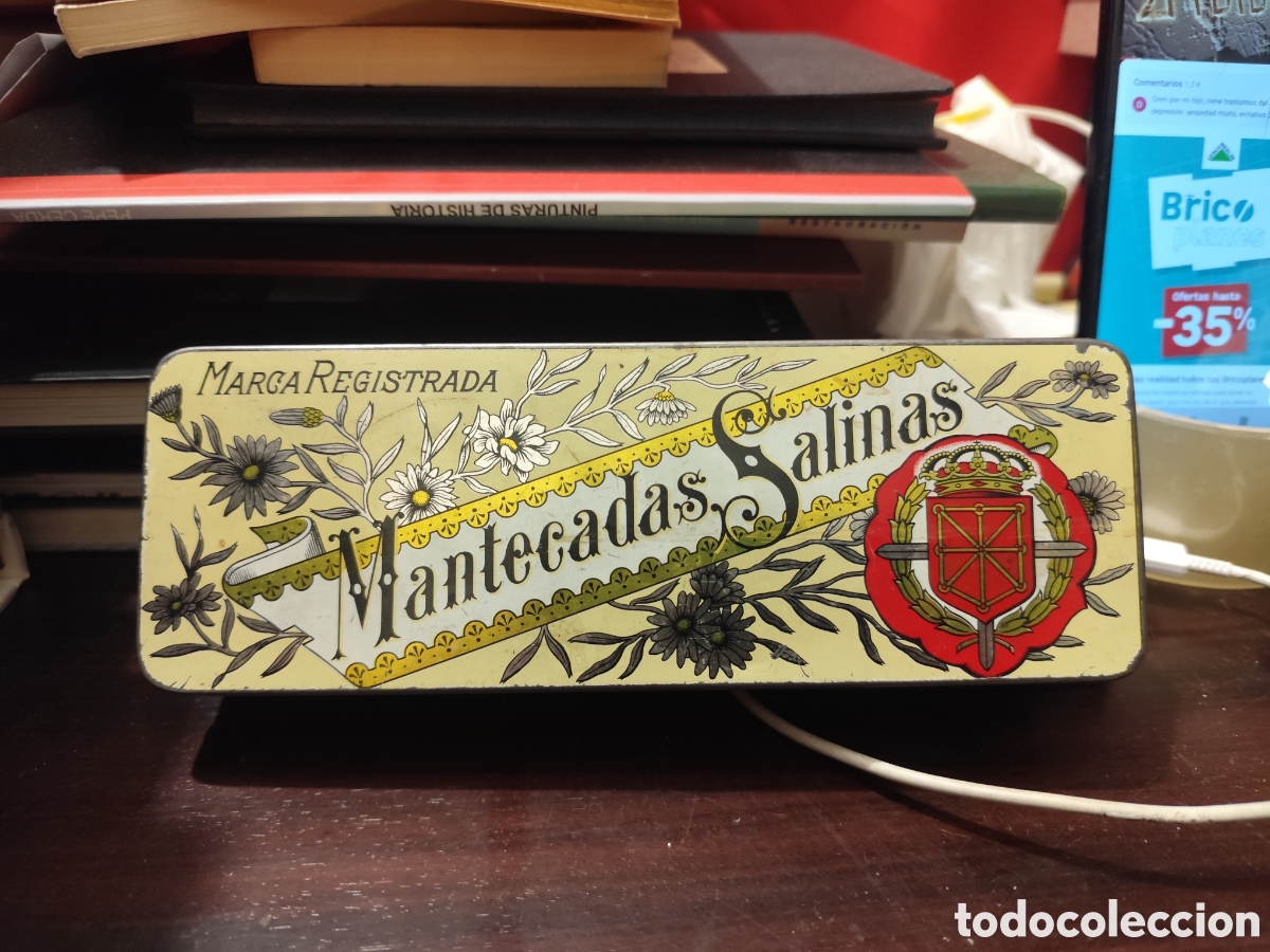 Cajas y cajitas met&aacute;licas: CAJA METALICA MANTECADAS SALINAS - TUDELA (NAVARRA)