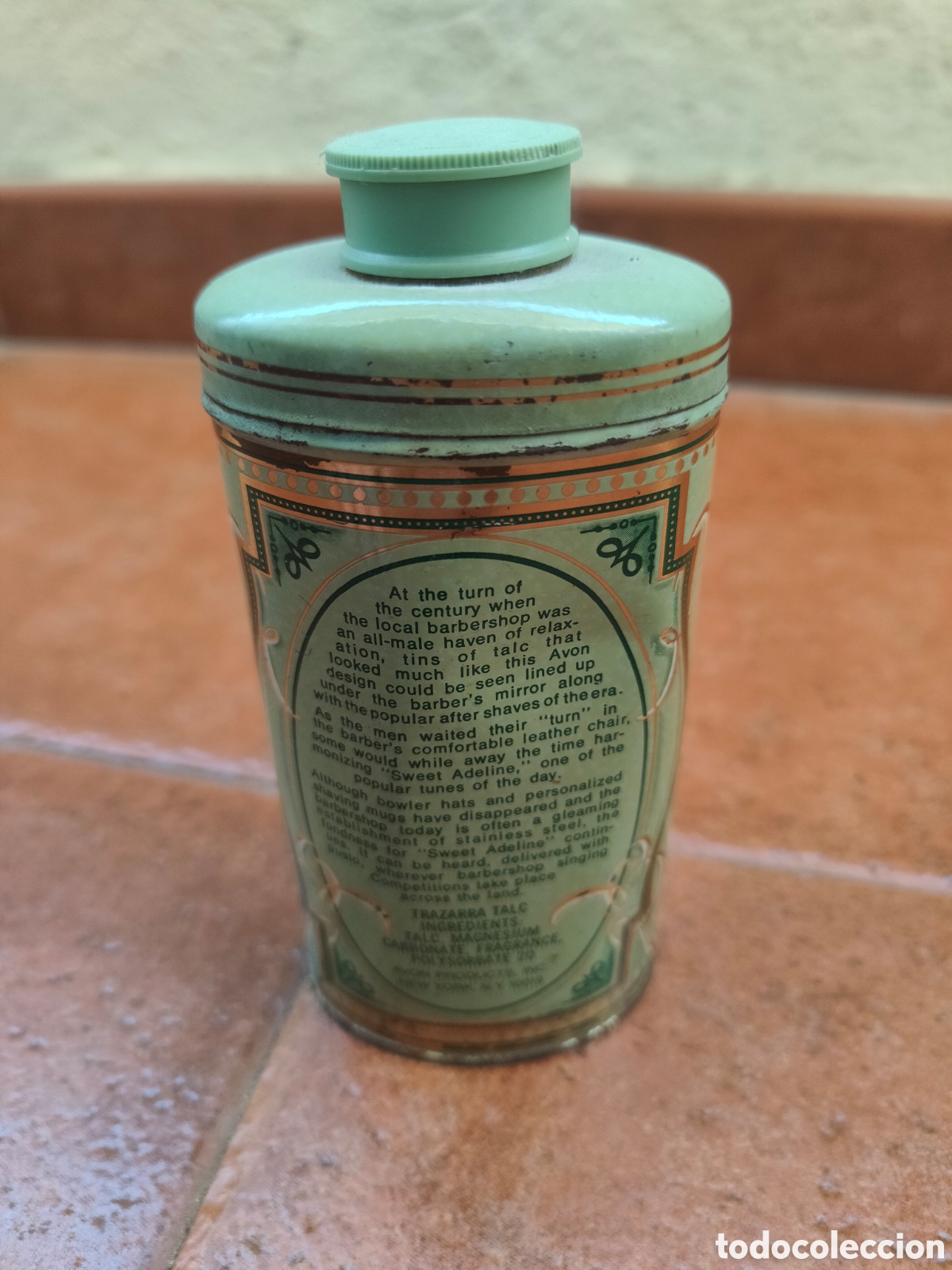 Cajas y cajitas met&aacute;licas: ANTIGUO BOTE DE DE HOJALATA DE TALCO - Foto 2