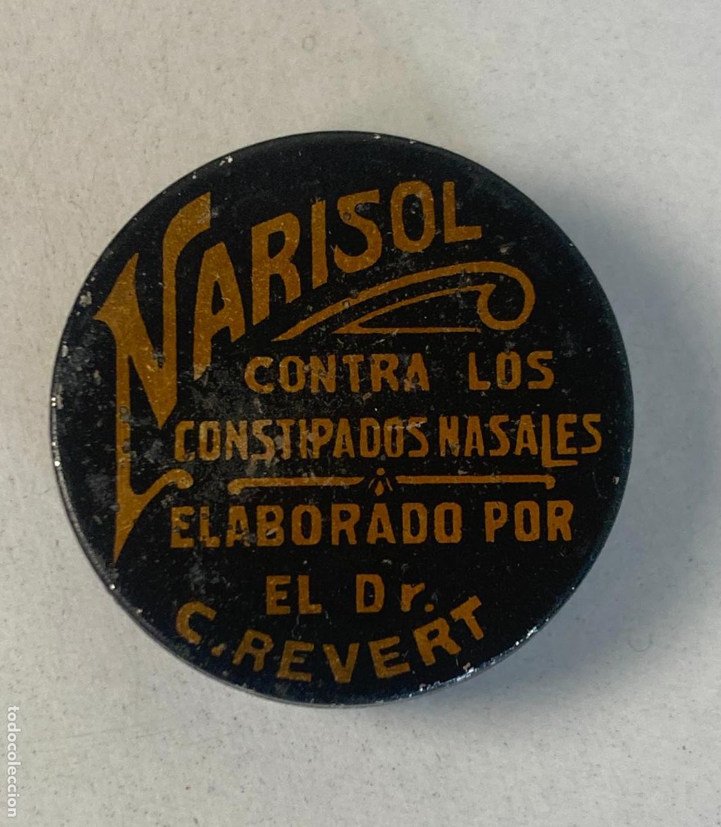 Cajas y cajitas met&aacute;licas: CAJITA DE LATA DE FARMACIA - NARISOL Dr C. REVERT