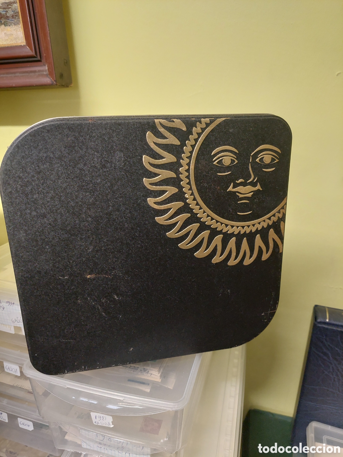 Cajas y cajitas met&aacute;licas: CAJA METAL SOL VINTAGE