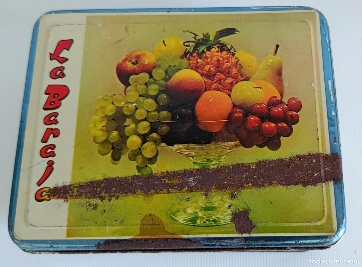 Cajas y cajitas met&aacute;licas: CAJA LATA HOJALATA AZAFRANES LA BARAJA. FCO GOMEZ TORREGROSA. NOVELDA ALICANTE