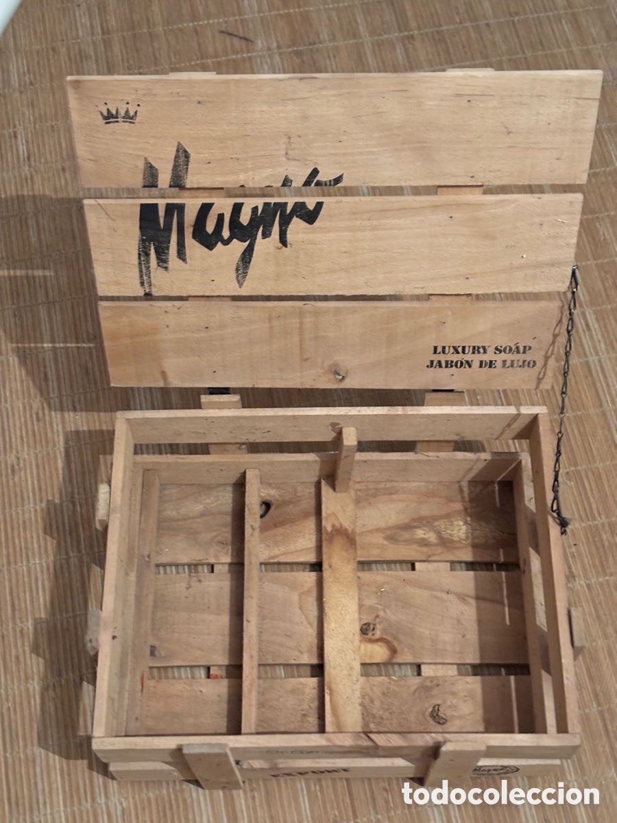 Cajas y cajitas met&aacute;licas: Caja madera Jab&oacute;n de Lujo Magno