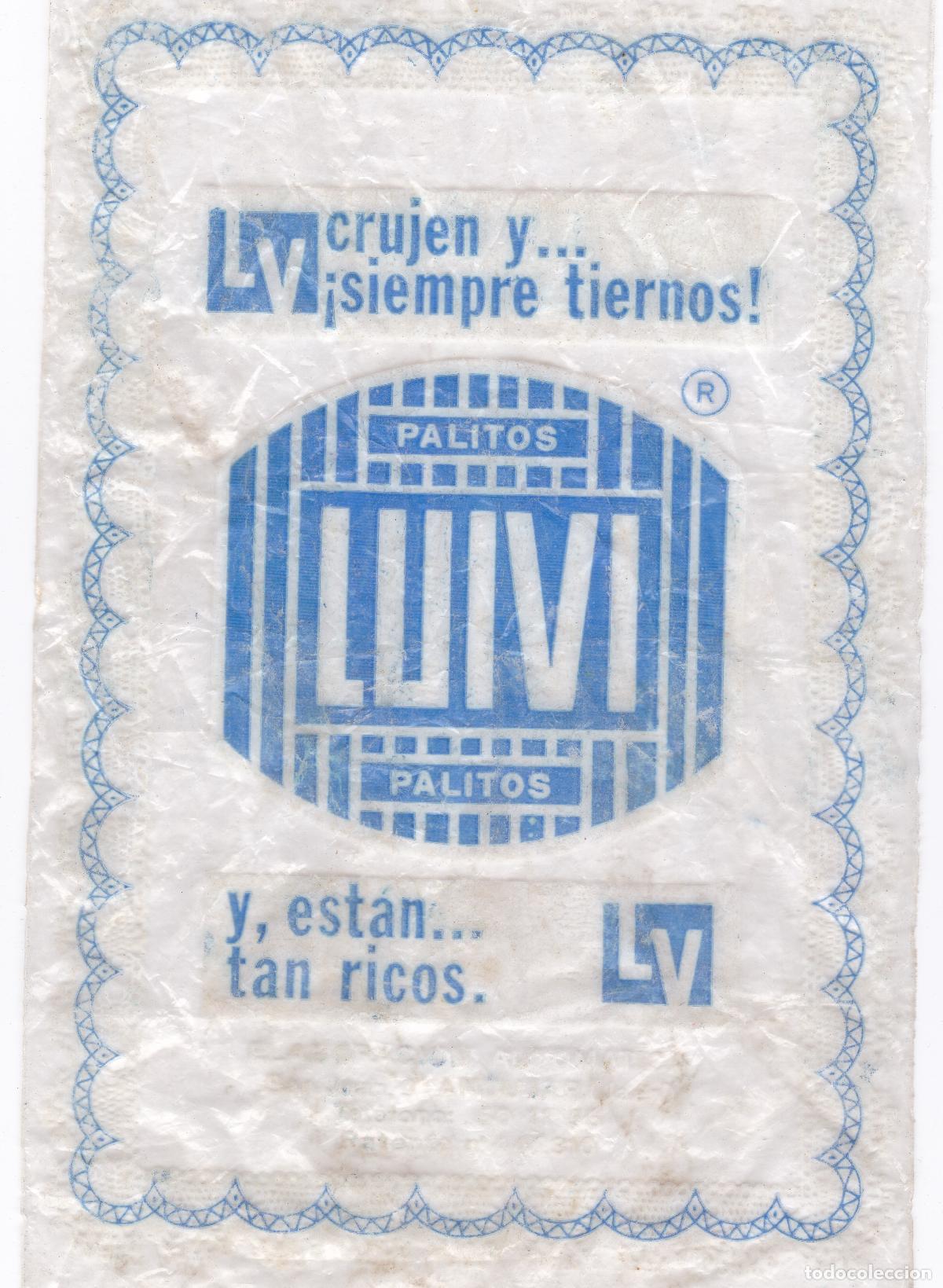 Cajas y cajitas met&aacute;licas: Palitos LUIVI. And&uacute;jar Ja&eacute;n. Crujes y... &iexcl;siempre tiernos! Antigua bolsa o envase a&ntilde;os 80 EGB