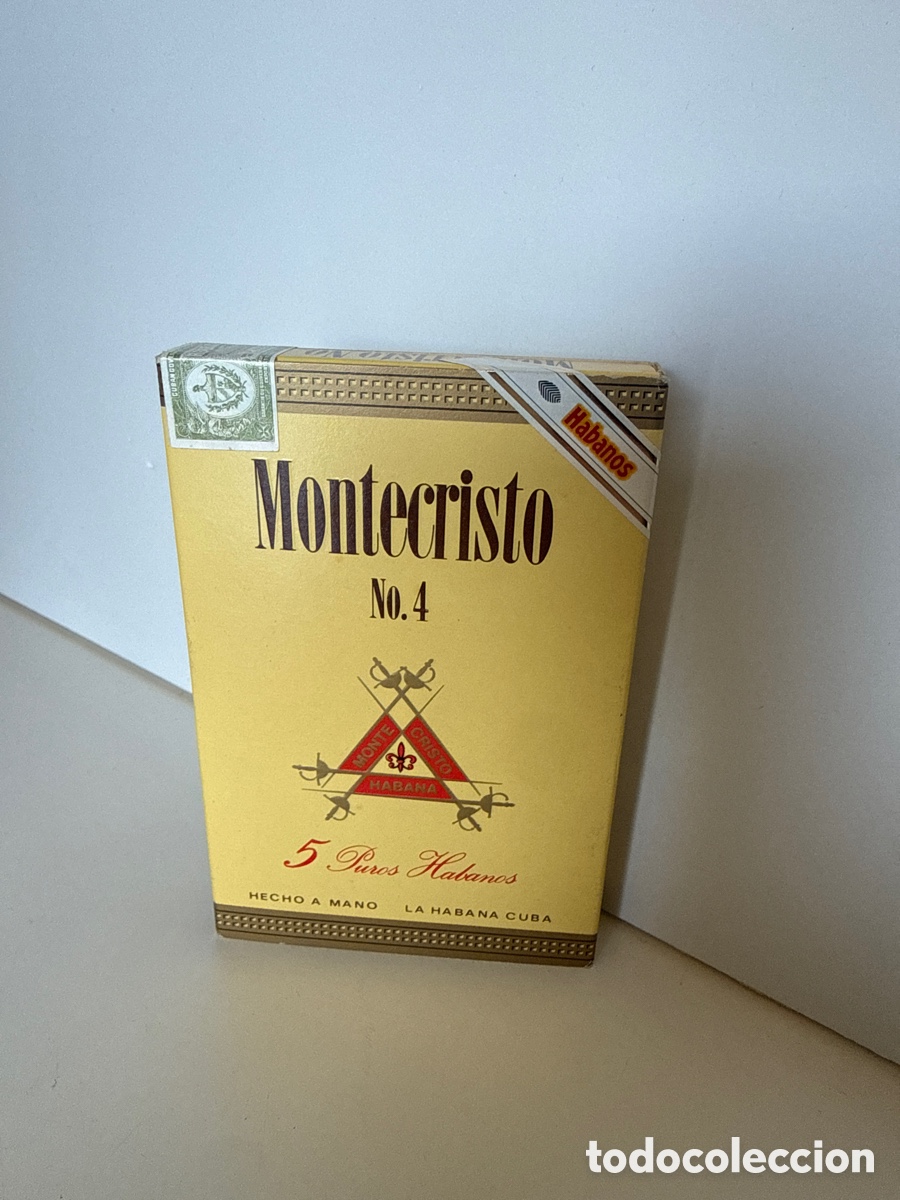 Cajas y cajitas met&aacute;licas: Cajetilla 5puros Montecristo Precintada