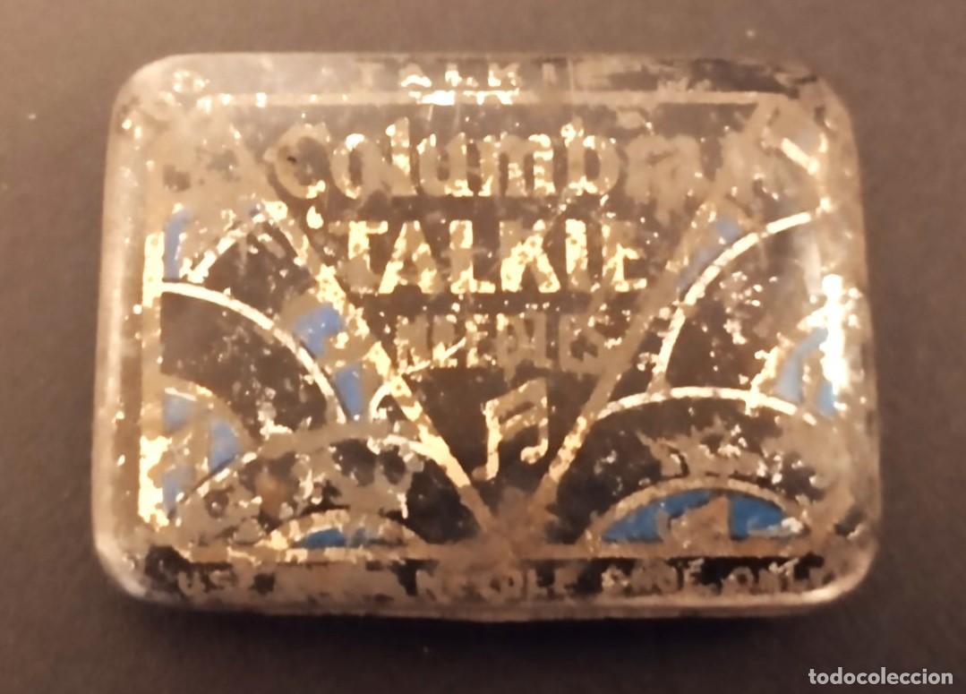 Cajas y cajitas met&aacute;licas: ANTIGUA CAJA COLUMBIA TALKIE DE AGUJAS PARA GRAM&Oacute;FONO