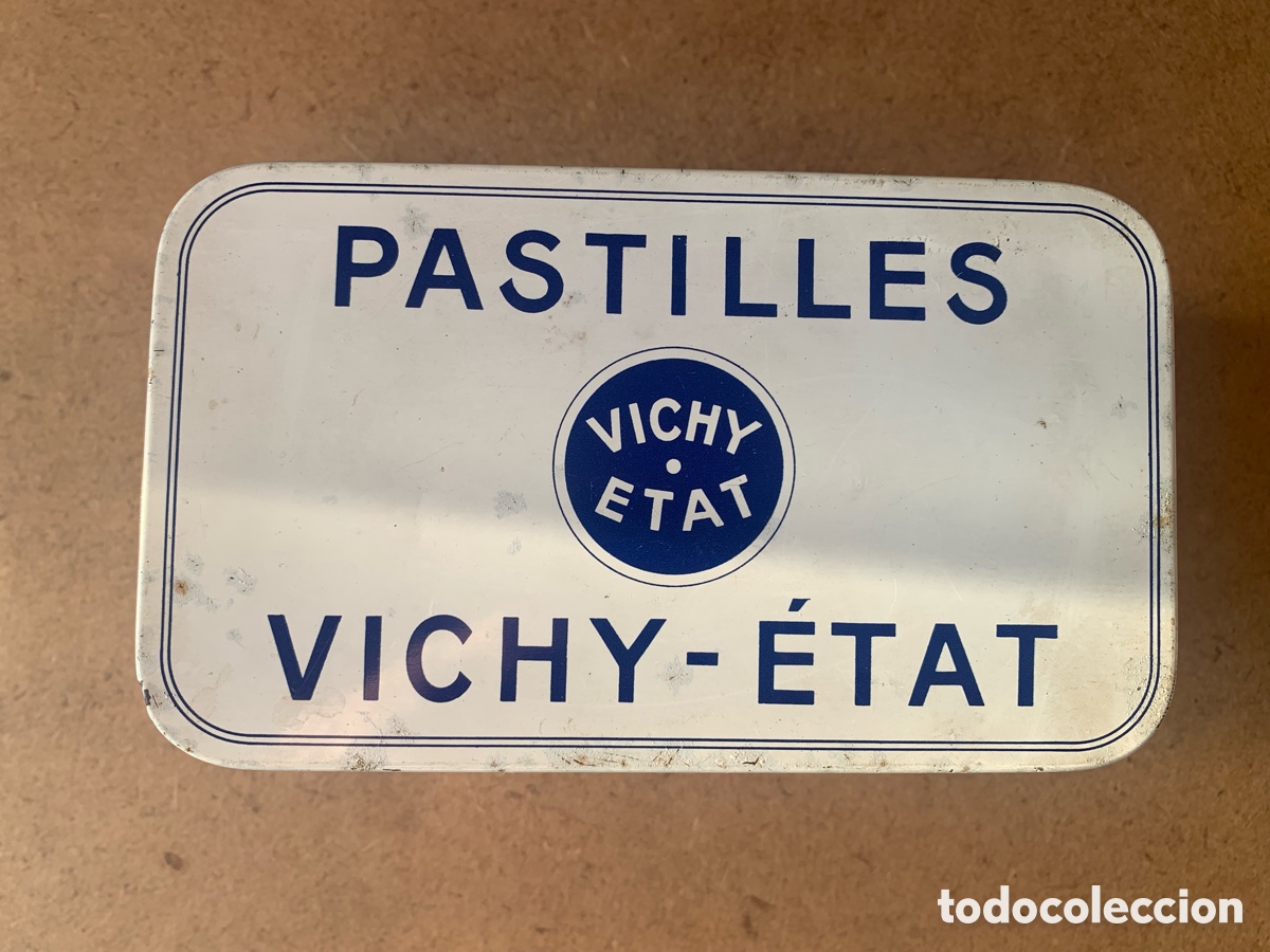 Cajas y cajitas met&aacute;licas: CAJA MET&Aacute;LICA DE PASTILLAS VICHY- ETAT.