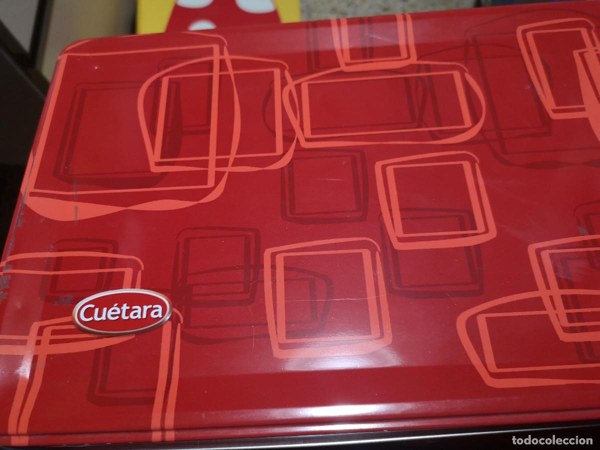 Boxes and metal boxes: CAJA MET&Aacute;LICA VACIA - GALLETAS CU&Eacute;TARA - 30x20x15 cm