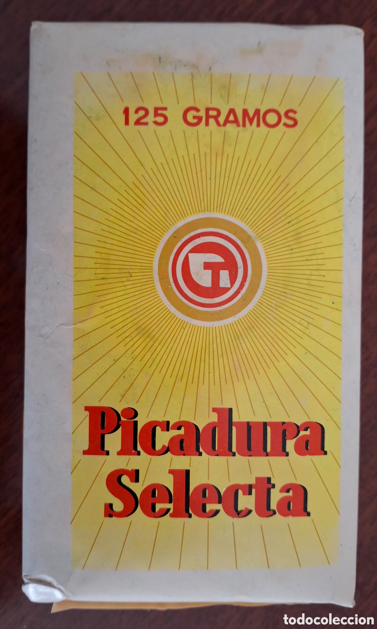 Cajas y cajitas met&aacute;licas: Antiga bossa de tabac de picadura Selecta - Tabacalera S.A. - 125 grams - Precintada