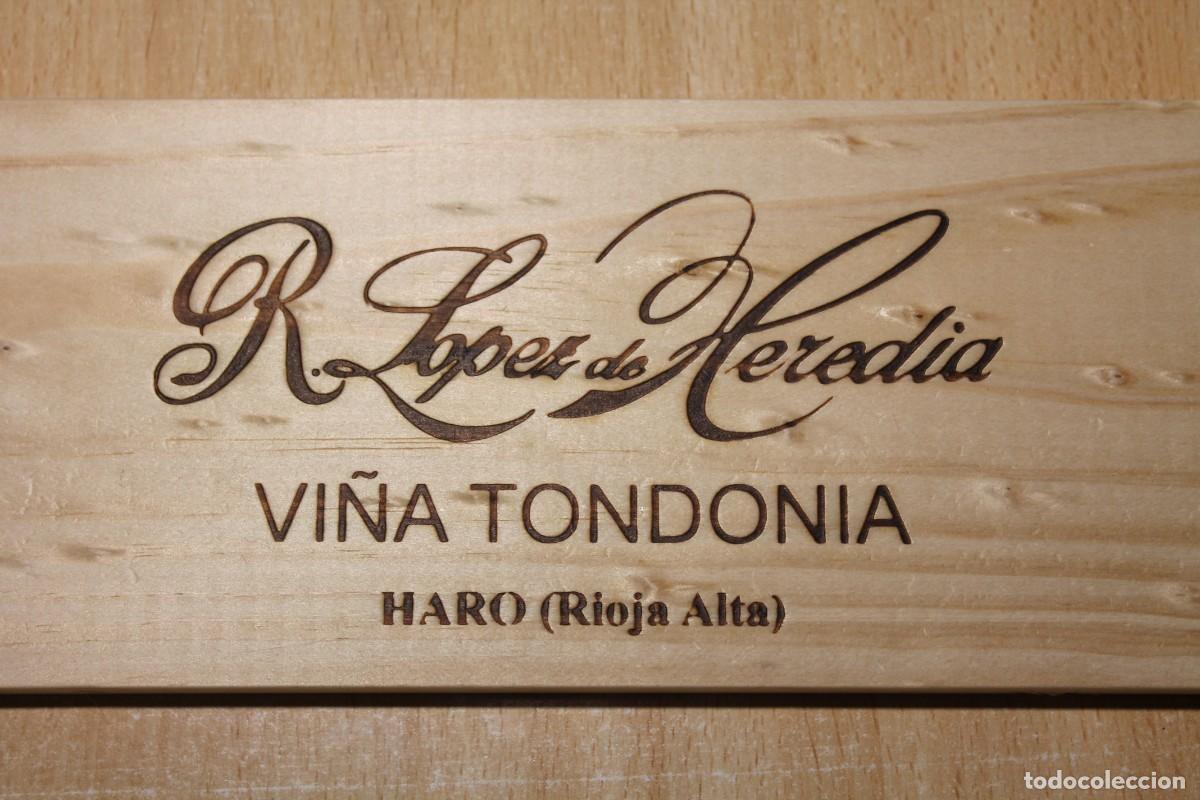 Cajas y cajitas met&aacute;licas: TABLA DE MADERA DE CAJA DE VI&Ntilde;A TONDONIA. HARO. RIOJA ALTA. Decoraci&oacute;n de bar o bodega. 32,5 x 10 cm