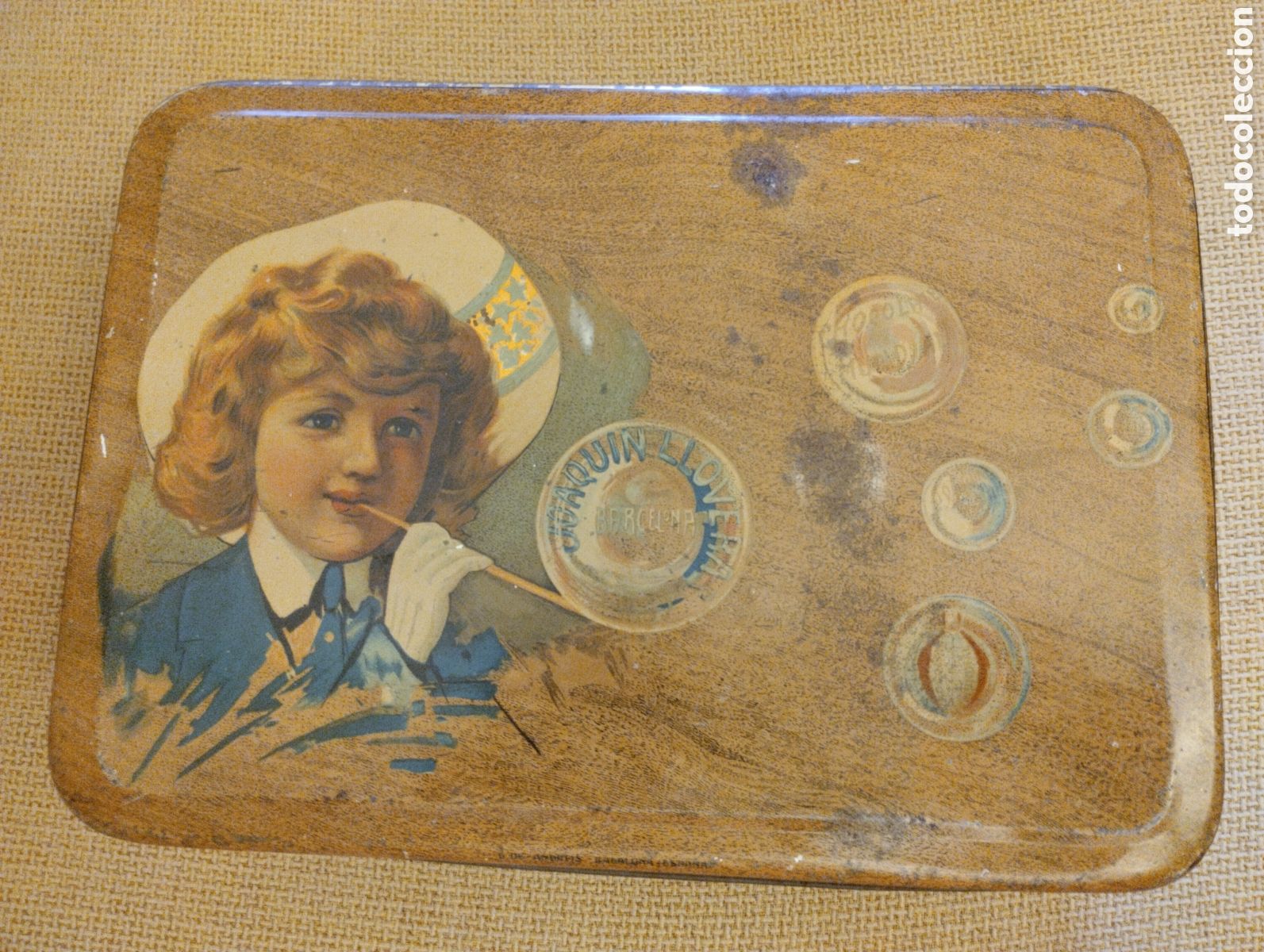 Cajas y cajitas met&aacute;licas: Lata antigua Chocolates Mundial