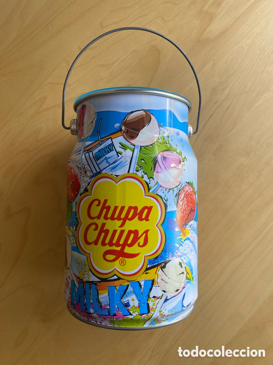 Cajas y cajitas met&aacute;licas: Lata Chupa Chups Milky - Foto 1