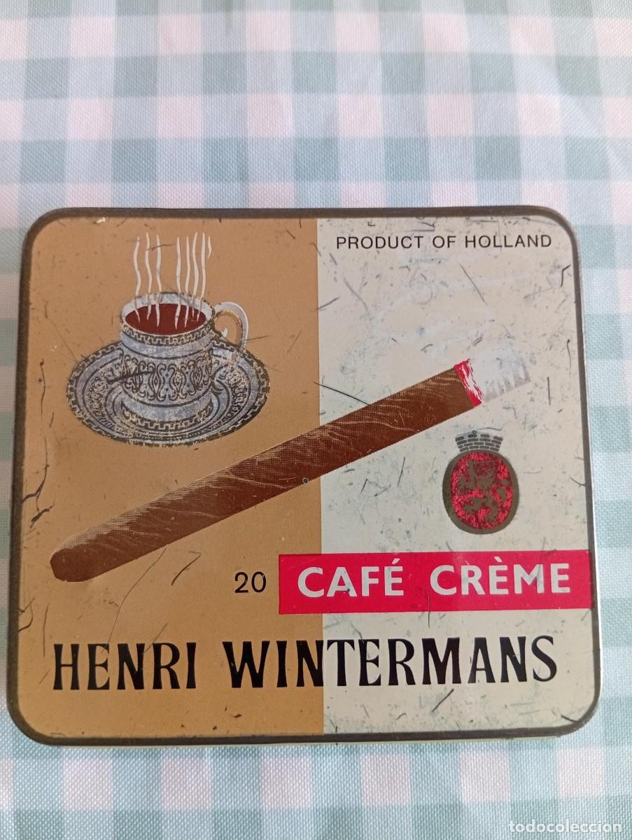 Cajas y cajitas met&aacute;licas: caja metalica 20 cigarritos cafe creme de henri wintermans ver fotos