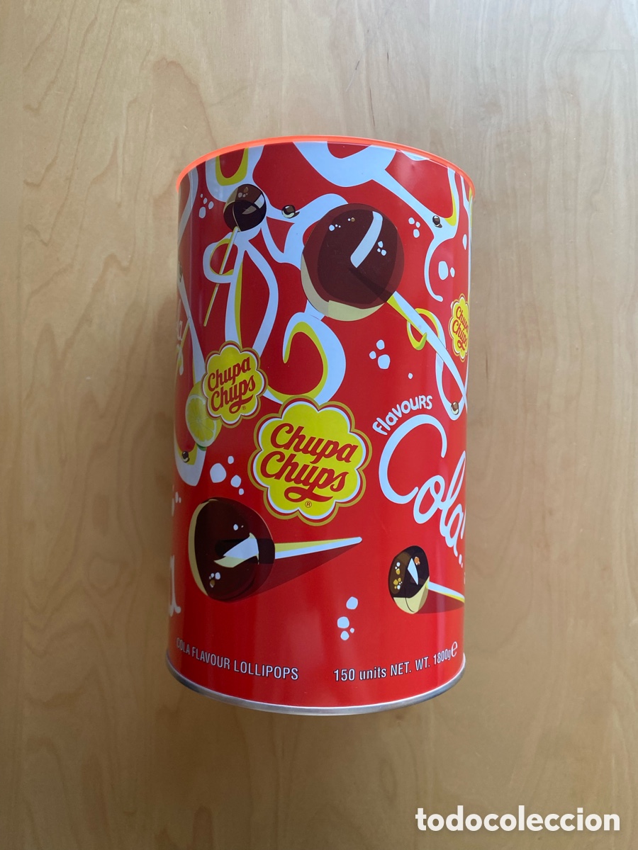 Cajas y cajitas met&aacute;licas: Lata Chupa Chups Cola - Foto 1