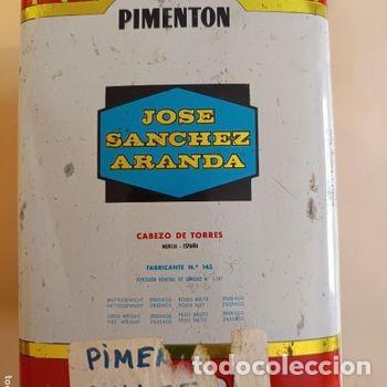 Cajas y cajitas met&aacute;licas: Gran lata de piment&oacute;n. Jos&eacute; S&aacute;nchez Aranda - Foto 3