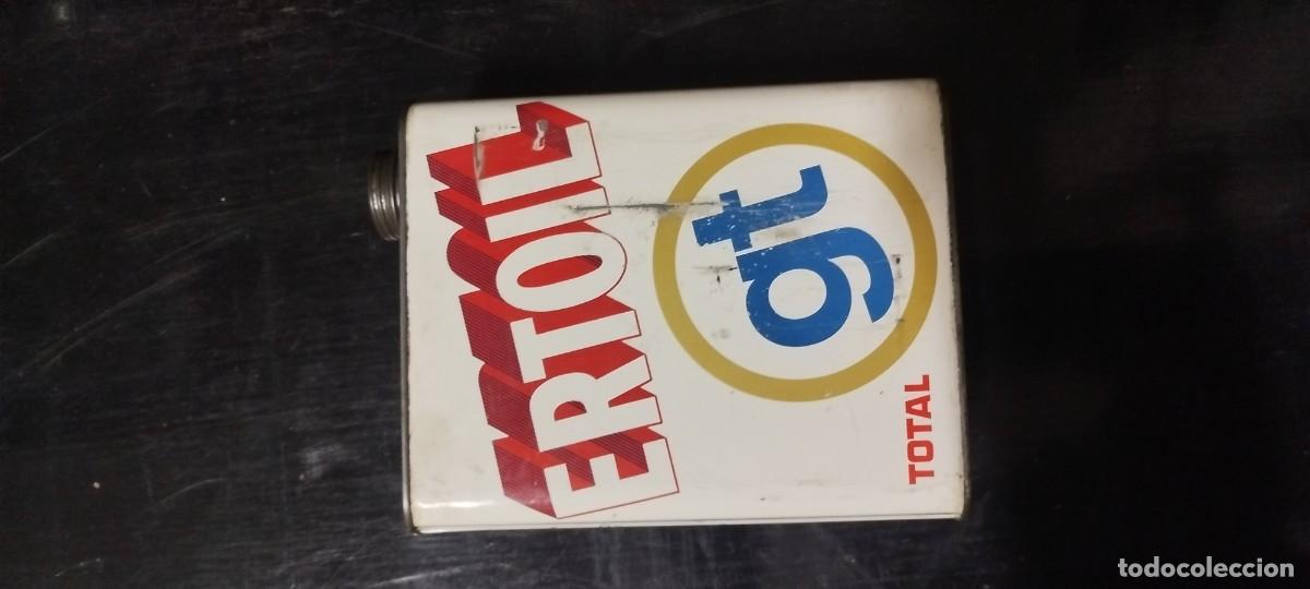 Cajas y cajitas met&aacute;licas: Lata aceite coche vac&iacute;a Ertoil GT a&ntilde;os 80