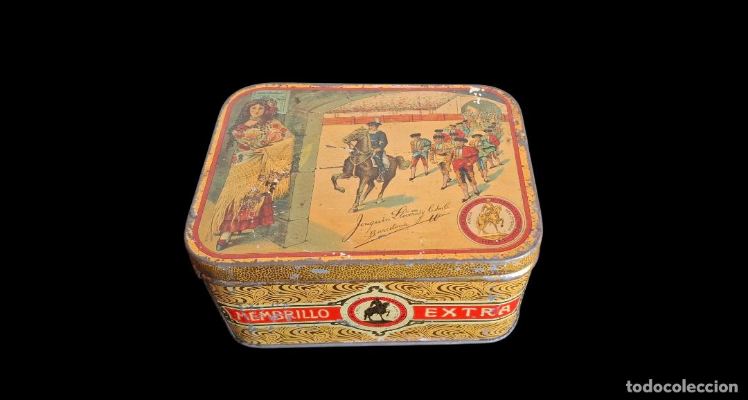Cajas y cajitas met&aacute;licas: (LA-260417)LATA LITOGRAFIADA MENBRILLO EXTRAJOAQUIN LLOVERAS (BARCELONA)
