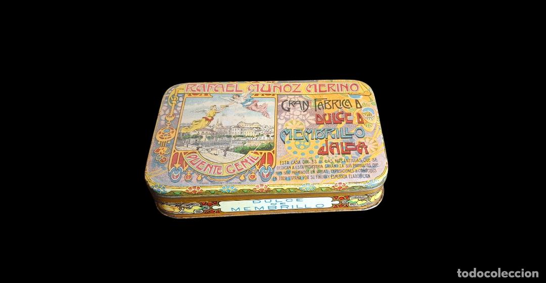 Cajas y cajitas met&aacute;licas: (LA-260421)LATA LITOGRAFIADA DULCE DE MENBRILLO JALEA - RAFAEL MU&Ntilde;OZ MERINO - PUENTE GENIL