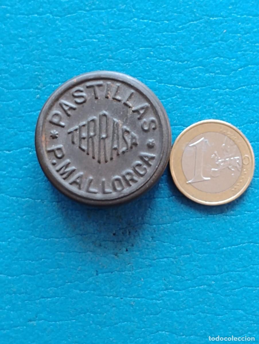 Cajas y cajitas met&aacute;licas: CAJA METALICA PASTILLAS P. MALLORCA - TERRASA - (VACIA)