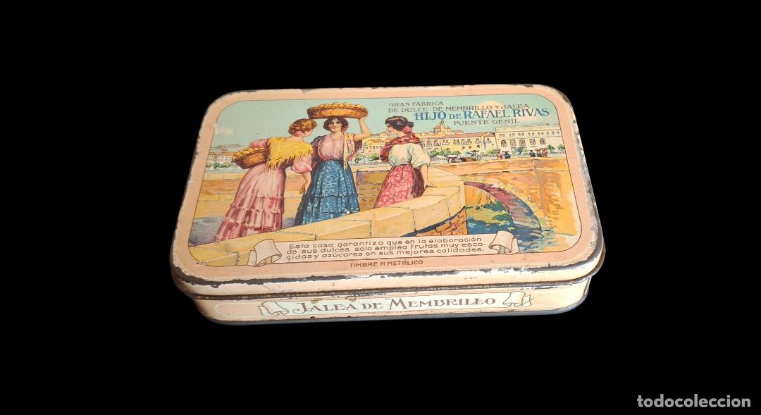 Cajas y cajitas met&aacute;licas: (LA-260424)LATA LITOGRAFIADA FABRICA DULCE DE MENBRILLO HIJO DE RAFAEL RIVAS - PUENTE GENIL