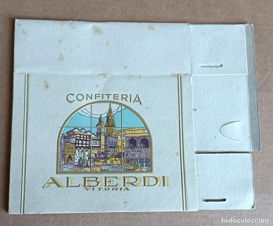 Cajas y cajitas met&aacute;licas: Caja cart&oacute;n CONFITERIA ALBERDI &ndash; Vitoria