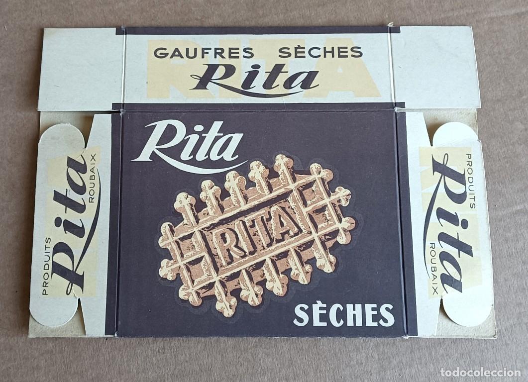 Cajas y cajitas met&aacute;licas: Caja cart&oacute;n RITA seches - Gaufres saches RITA