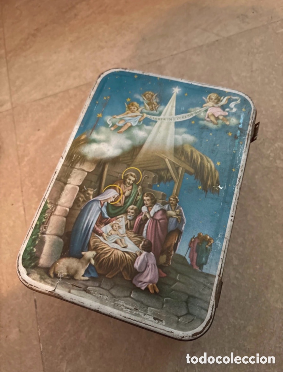 Cajas y cajitas met&aacute;licas: Caja met&aacute;lica vintage de membrillo