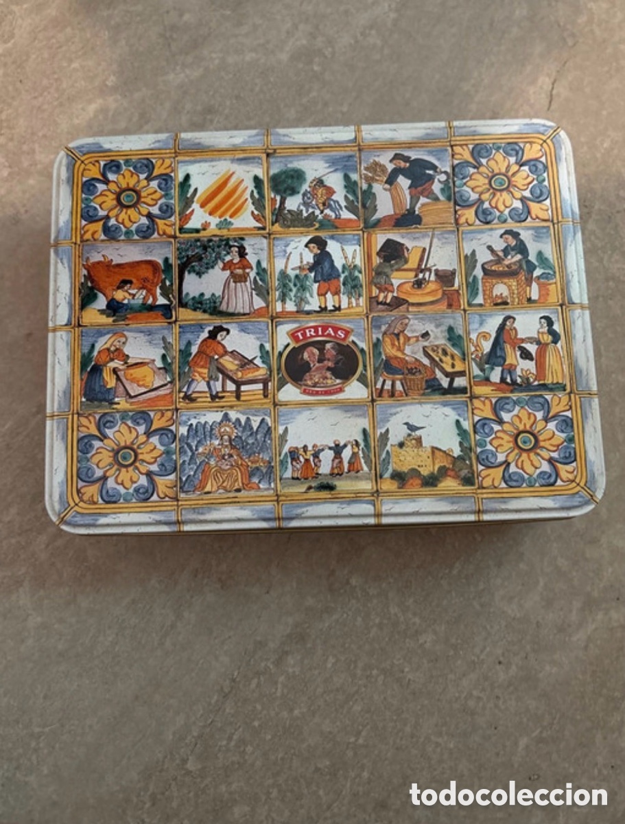 Cajas y cajitas met&aacute;licas: Caja met&aacute;lica de galletas Trias