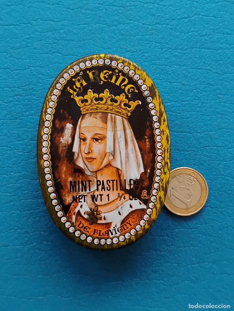 Cajas y cajitas met&aacute;licas: ANTIGUA CAJA METALICA - LA REINE MINT PASTILLES - MADE IN FRANCE - VACIA