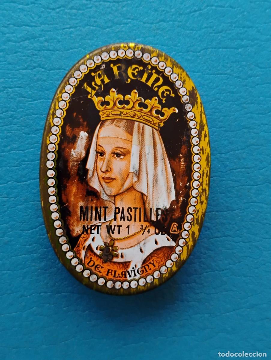 Cajas y cajitas met&aacute;licas: ANTIGUA CAJA TODA METALICA - LA REINE MINT PASTILLES - MADE IN FRANCE - VACIA