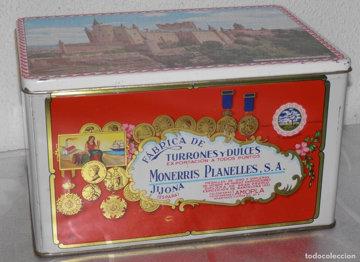 Cajas y cajitas met&aacute;licas: LATA VINTAGE TURRON DE ALICANTE - MONERRIS PLANELLES