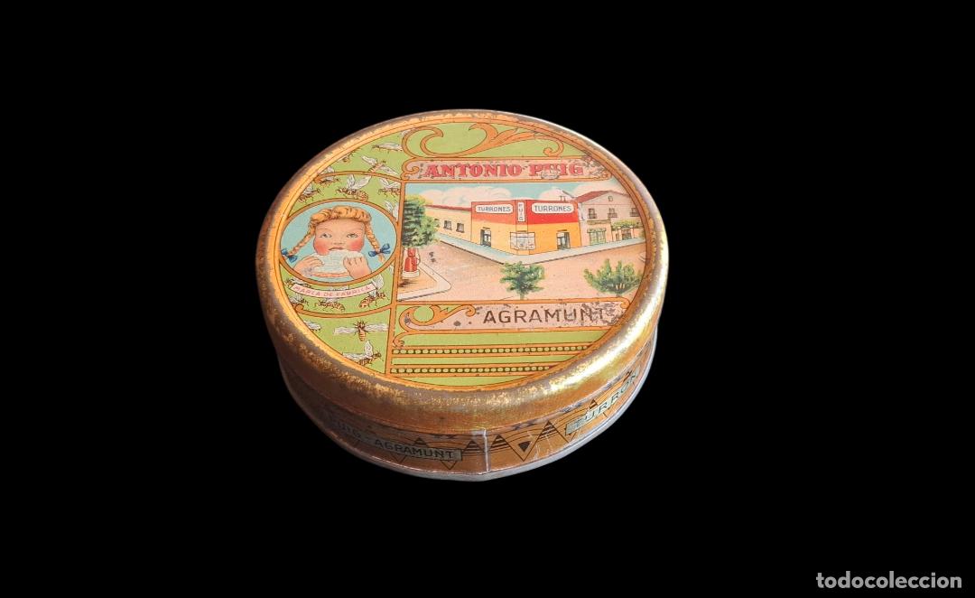 Cajas y cajitas met&aacute;licas: (LA-260433)LATA LITOGRAFIADA TURRONES ANTONIO PUIG - AGRAMUNT - LLEIDA