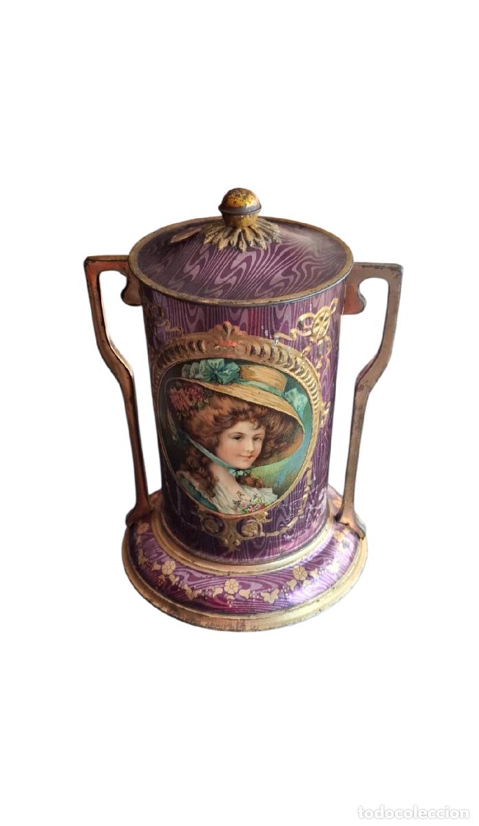 Cajas y cajitas met&aacute;licas: (LA-260436)LATA LITOGRAFIADA GALLETAS OLIBET (RENTERIA)