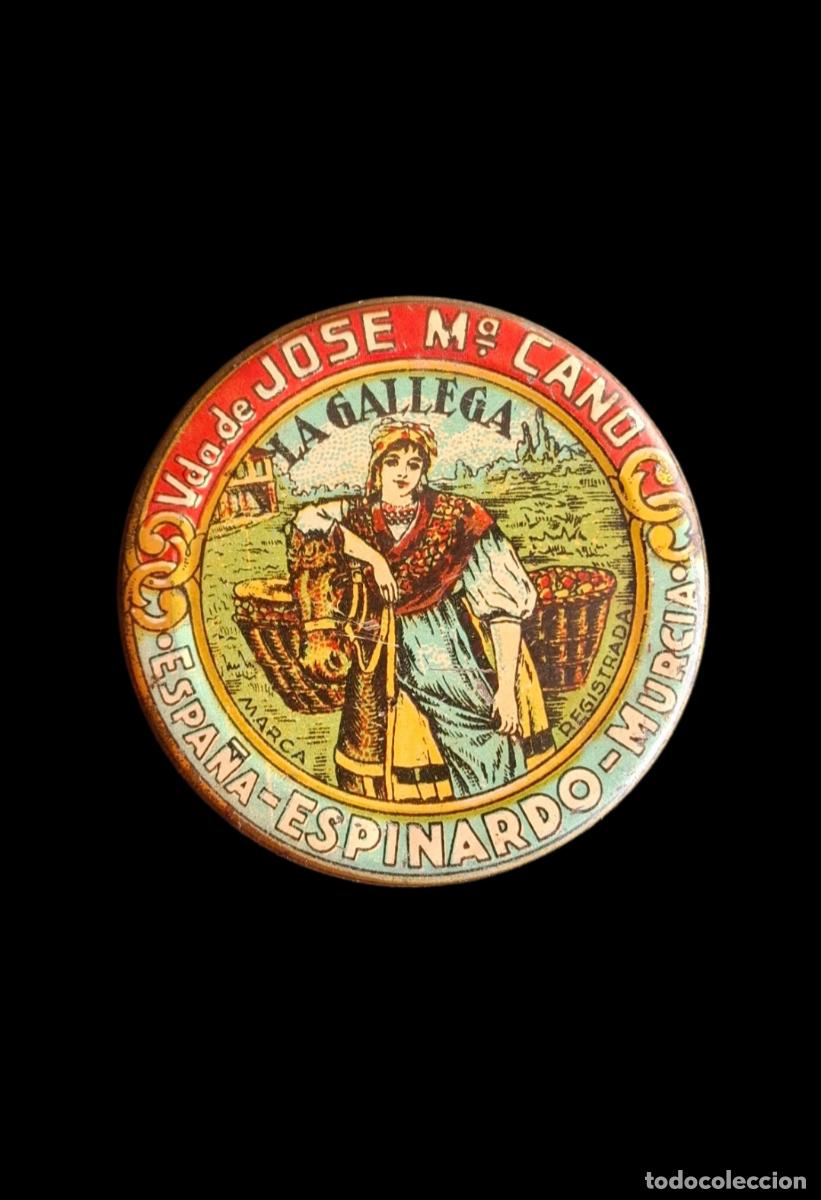 Boxes and metal boxes: (PUB-260403)LATA LITOGRAFIADA PIMENTON LA GALLEGA VDA.DE JOSE M&ordf;.CANO - ESPINARDO - MURCIA