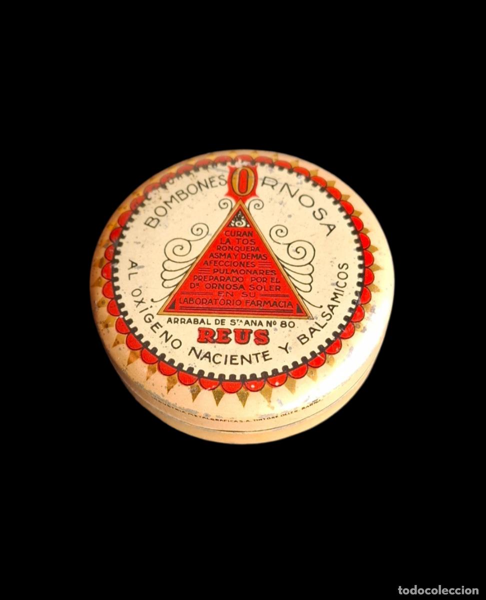 Cajas y cajitas met&aacute;licas: (PUB-260412)LATA LITOGRAFIADA BOMBONES ORNOSA - REUS - TARRAGONA
