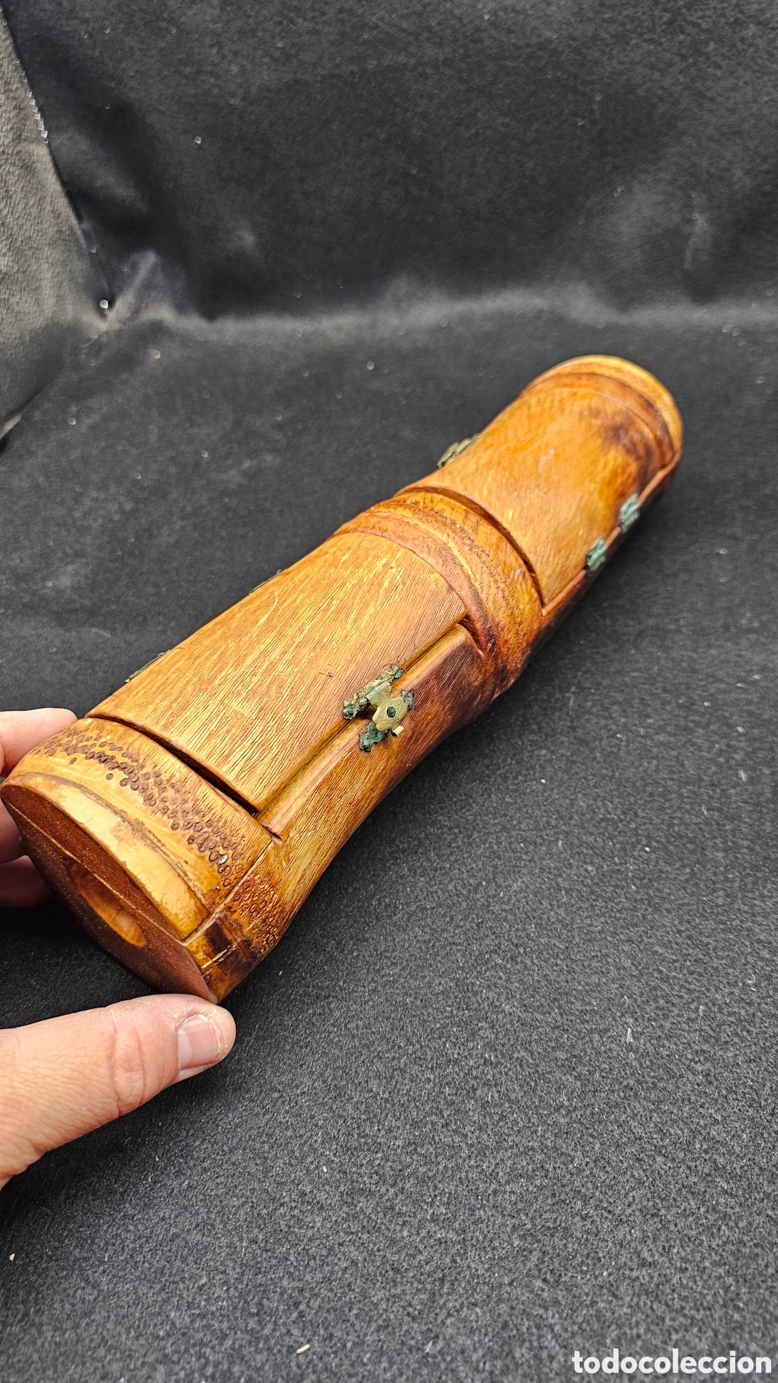 Cajas y cajitas met&aacute;licas: Cajita doble hecha de bamb&uacute;