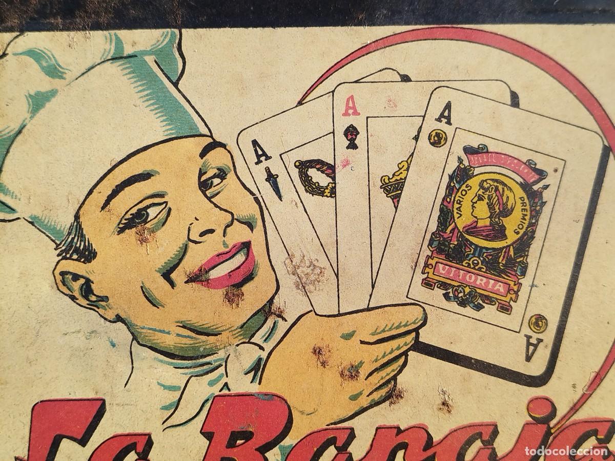 Cajas y cajitas met&aacute;licas: Caja de Lata Litografiada - Azafranes y Especias &rdquo;La Baraja&rdquo; - Novelda (Alicante) - A&ntilde;os 50