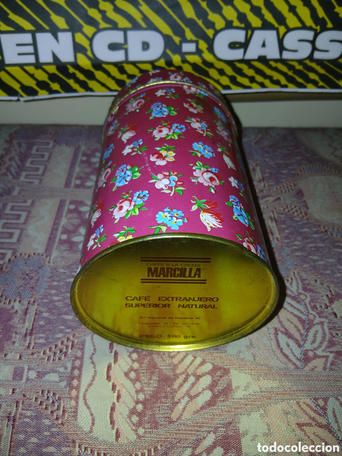 Cajas y cajitas met&aacute;licas: Lata caf&eacute; Marcilla. Dif&iacute;cil. - Foto 2