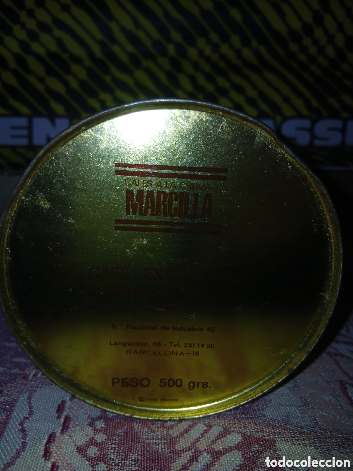 Cajas y cajitas met&aacute;licas: Lata caf&eacute; Marcilla. Dif&iacute;cil. - Foto 3