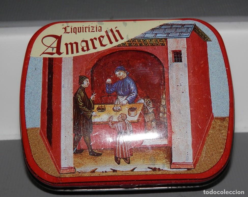 Cajas y cajitas met&aacute;licas: PEQUE&Ntilde;A LATA LIQUIRIZIA AMARELLI