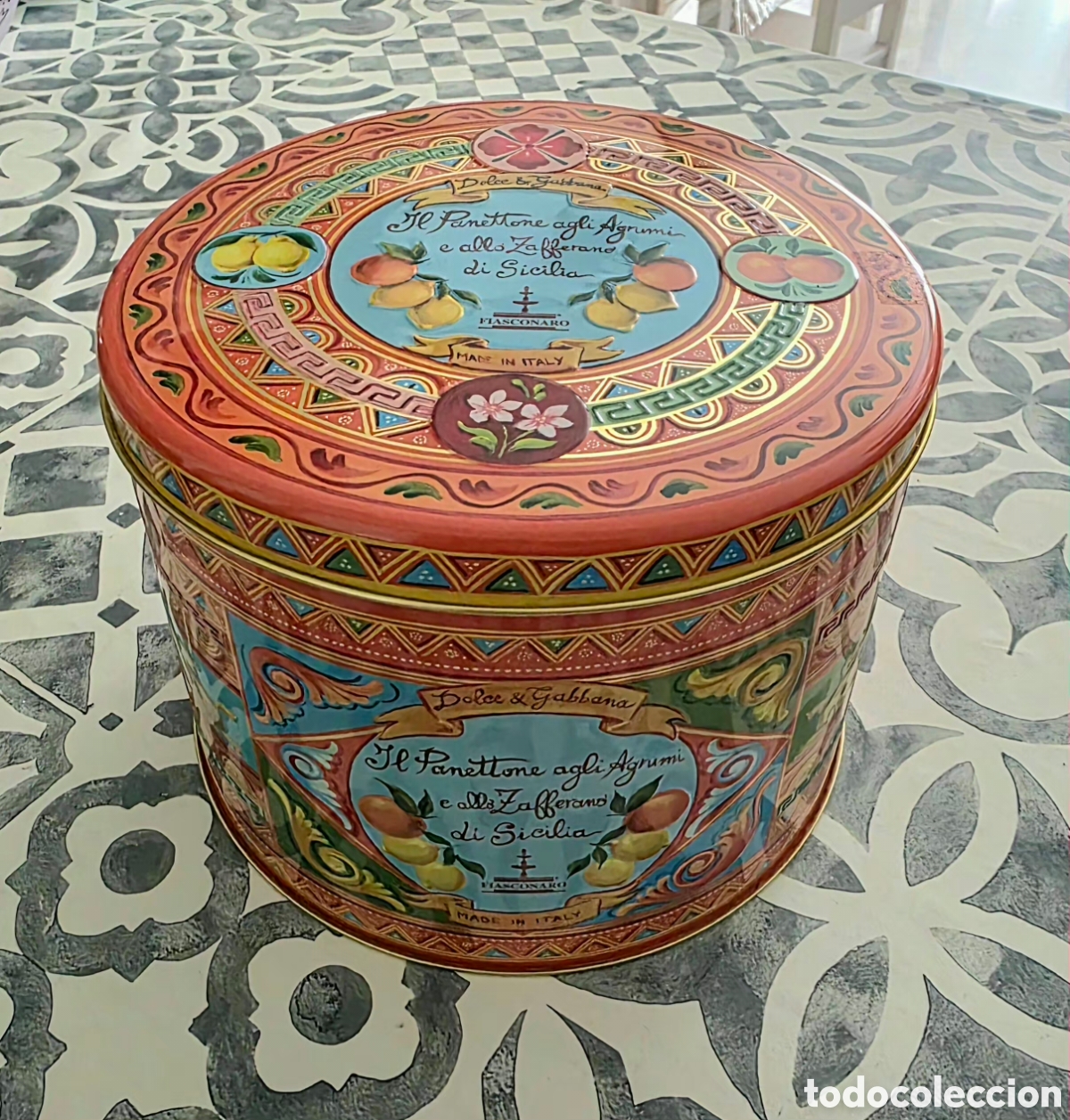 Cajas y cajitas met&aacute;licas: ​Lata de Colecci&oacute;n Dolce & Gabbana x Fiasconaro &ndash; Joya del Dise&ntilde;o Siciliano