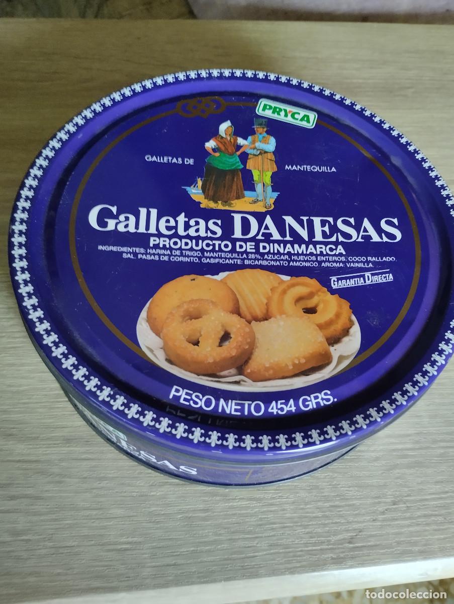 Cajas y cajitas met&aacute;licas: caja metalica de galletas danesas del pryca vacia