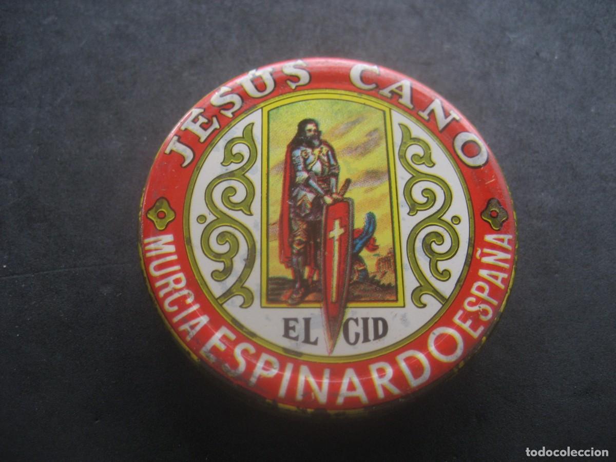 Cajas y cajitas met&aacute;licas: LATA PIMENTON EL CID. JESUS CANO. ESPINARDO MURCIA