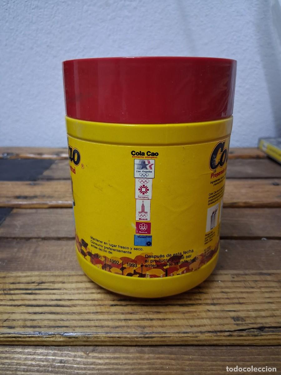 Cajas y cajitas met&aacute;licas: Bote COLA CAO patrocinador JUEGOS OLIMPICOS de Los Angeles Sarajevo Moscu Montreal y Munich