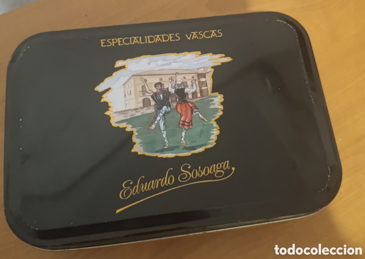 Cajas y cajitas met&aacute;licas: Antigua caja met&aacute;lica de Especialidades Vascas - Eduardo Sosoaga (Vitoria-Gasteiz)