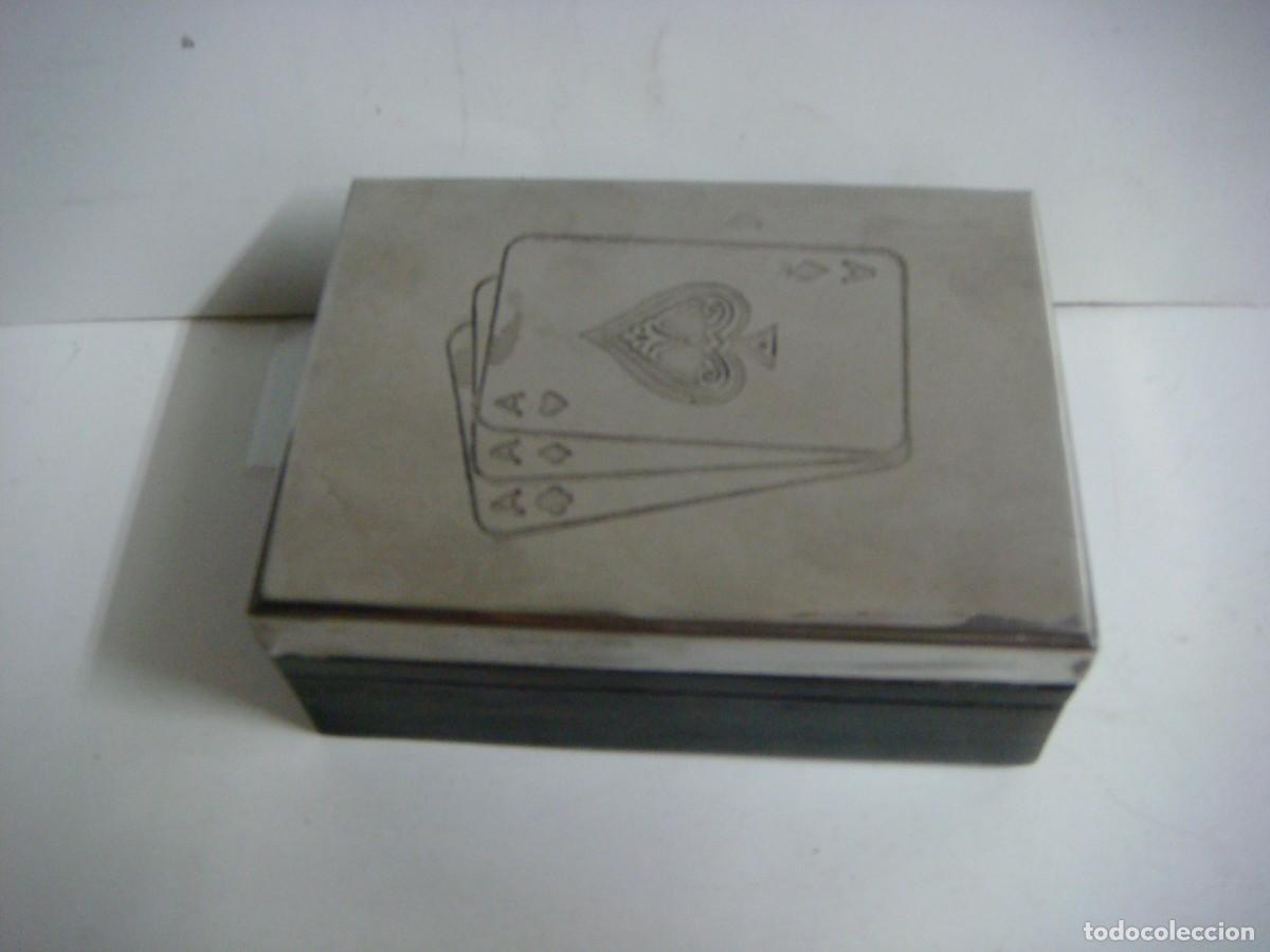 Cajas y cajitas met&aacute;licas: CAJITA EN MADERA CON SU TAPA FORRADA DE METAL-CAJ-G-N&ordm;24